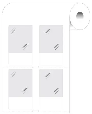Produktfoto 1 von Brady Kabeletiketten B. 38.1 mm für BBP11, BBP12, PR Plus, THT 76 mm, Kerndrucker 2000 Per Pack auf Weiß 63.5 mm