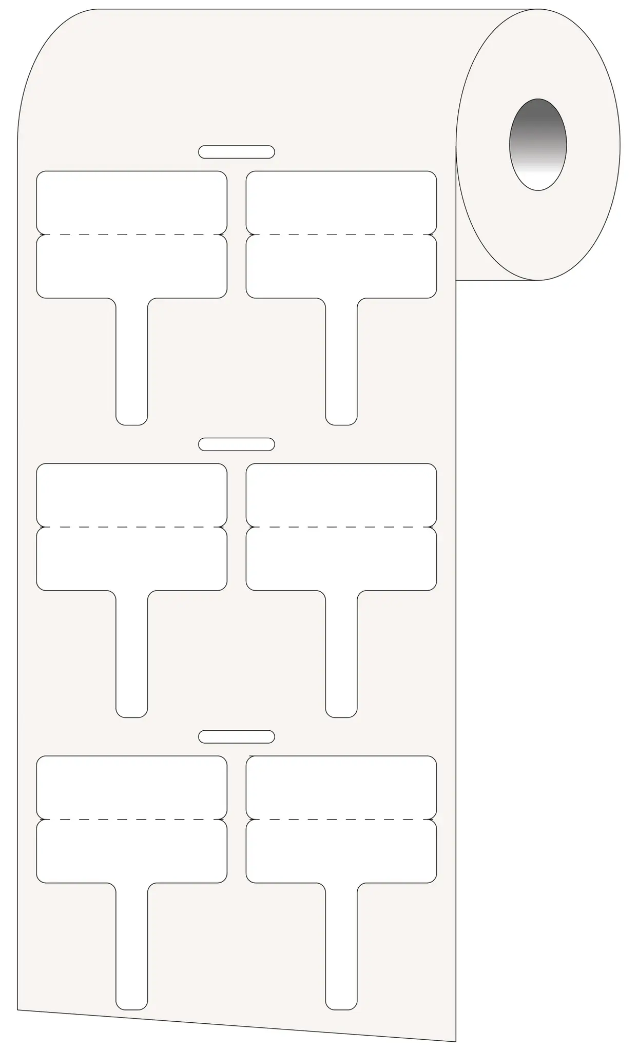Produktfoto 1 von Brady Etikette auf Rolle B. 30 mm für BBP11, BBP12, PR Plus 1000 Per Pack auf Weiß 10 mm Polypropylen