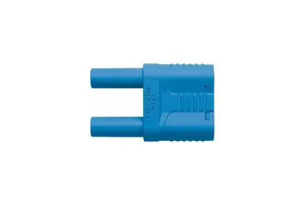 Produktfoto 1 von Schutzinger 4 mm Stecker Blau Bananenstecker, Kontakt Nickel, 1000V 32A