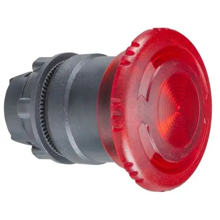 Produktfoto 1 von Schneider Electric ZB5 Not-Aus-Schalter, 22 mm, Drehfreigabe, Pilzkopf, Kunststoff, IP69K, IP69, IP66, Unmarkiert, 40 mm