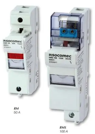 Produktfoto 1 von Socomec RM and RMS Sicherungsschalter-Trennschalter / 3-polig 50 A Umschlossen, 14 x 51 mm Sicherungsgröße
