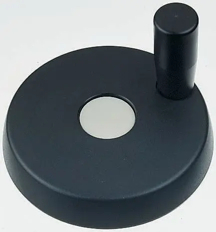 Produktfoto 1 von Elesa Handrad, Rad ø 102 mm, 10 mm, 22 mm Gebohrte Nabe, Rad Mat. Technopolymer, Schwarz