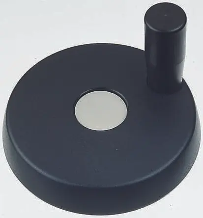 Produktfoto 1 von Elesa Handrad, Rad ø 102 mm, 10 mm, 22 mm Gebohrte Nabe, Rad Mat. Technopolymer, Schwarz