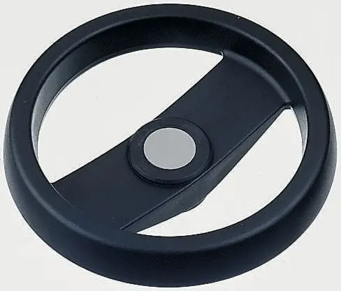 Produktfoto 1 von Elesa Speichen Handrad, Rad ø 124 mm, 12 mm, 22 mm Gebohrte Nabe, Rad Mat. Technopolymer, Schwarz