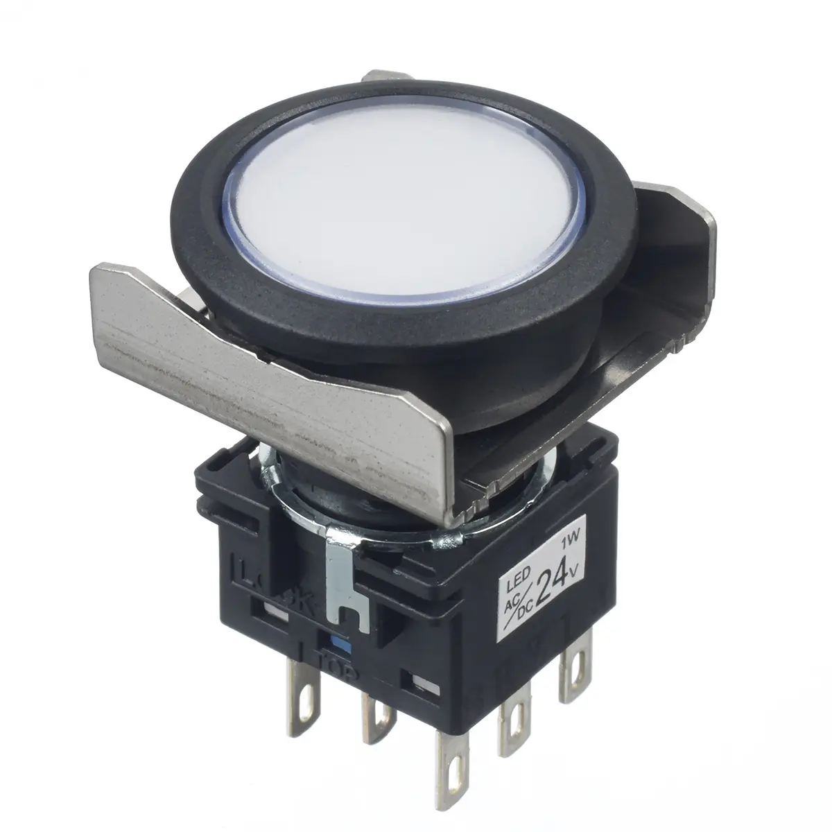 Produktfoto 1 von Idec LBW Druckschalter Beleuchtet Tastend Panel / 18 mA 30 V dc 250 V ac, IP40, IP40