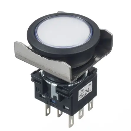 Produktfoto 1 von Idec LBW Druckschalter Beleuchtet Tastend Panel / 18mA 30 V dc 250 V ac, IP40, IP67
