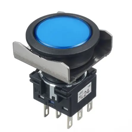 Produktfoto 1 von Idec LBW Druckschalter Beleuchtet Tastend Panel / 18mA 30 V dc 250 V ac, IP40, IP67