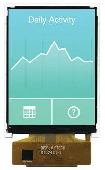Produktfoto 1 von Displaytech Farb-LCD 60.96 mm Parallel, RGB, 240 x 320 pixel, 37 x 49 mm LED