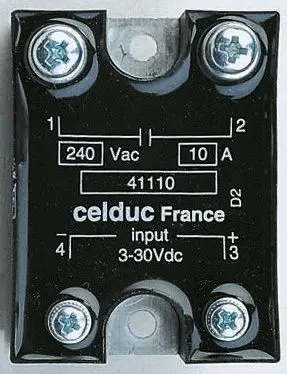 Produktfoto 1 von Celduc SC8 Panel Halbleiterausgang 280 V eff. 240V ac / 12 A