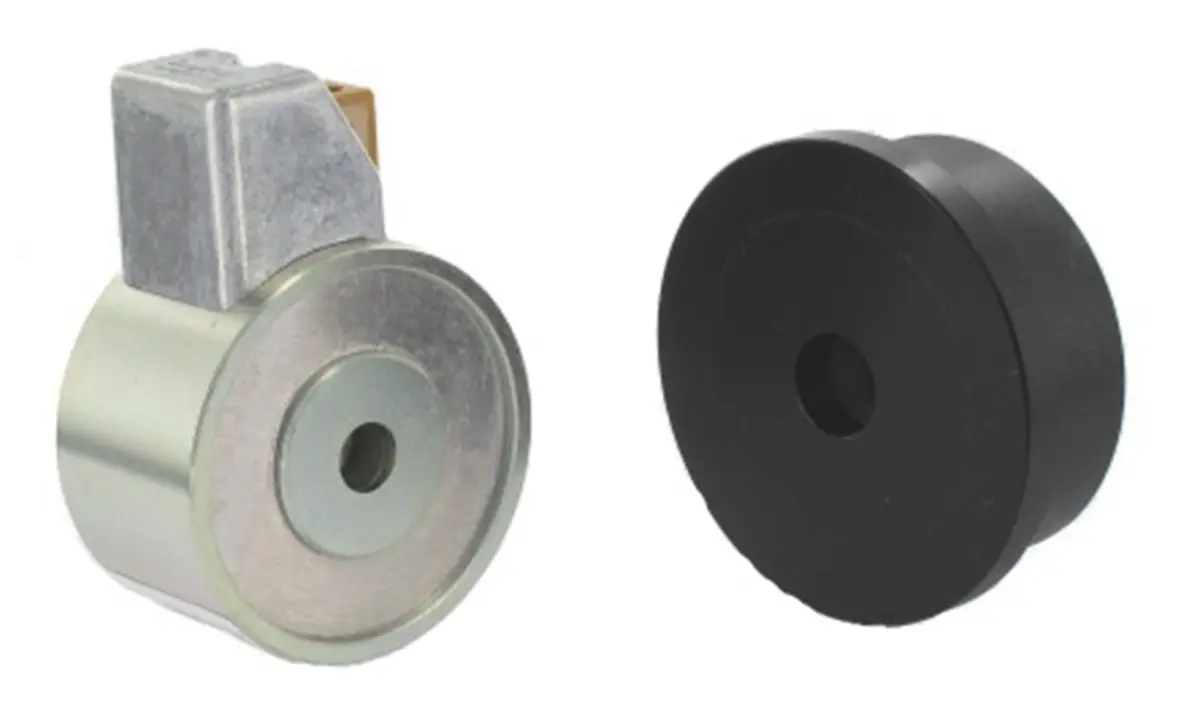 Produktfoto 1 von Mecalectro Haltemagnet, 500 N, 24 V dc, ø 48 mm, DC
