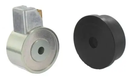Mecalectro Haltemagnet, 500 N, 24V dc, ø 48 mm, DC
