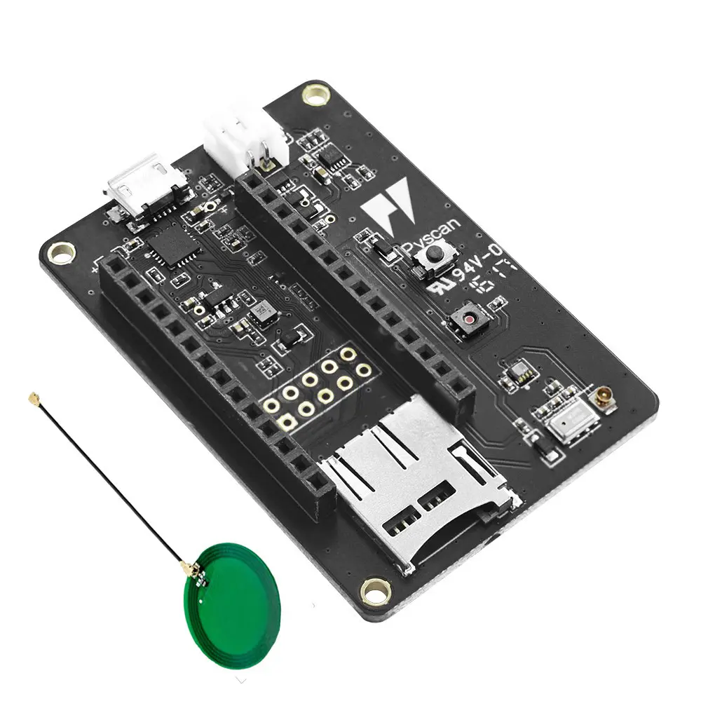Pycom Pyscan Entwicklungstool Sensor, Temperatur- und Luftfeuchtigkeitssensor, Luftdrucksensor, Beschleunigungssensor,