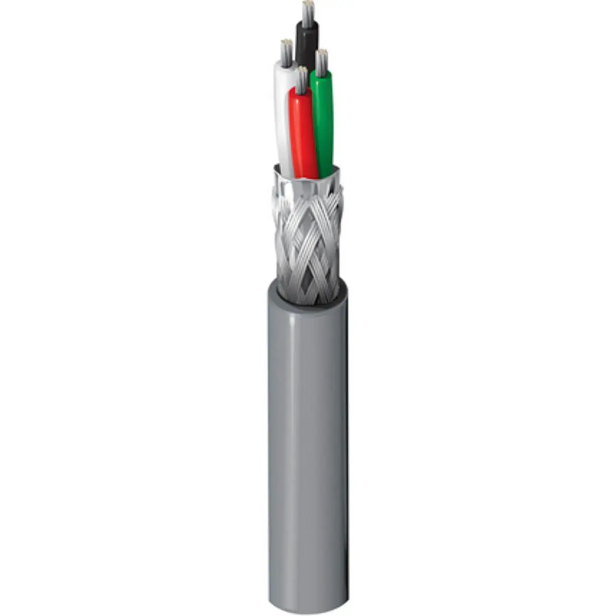 Produktfoto 1 von Belden 9927 Datenkabel 0,25 mm² Ø 5.31mm, Kupfergeflecht geschirmt PVC isoliert Chrom