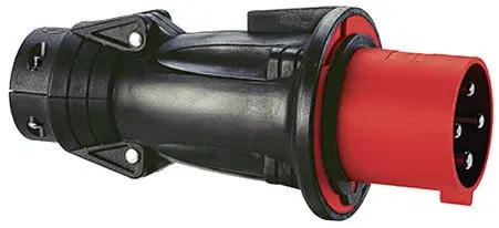 Produktfoto 1 von Legrand HYPRA Leistungssteckverbinder Rot 3P+N+PE, 415V, Kabel Gerade IP44 32A