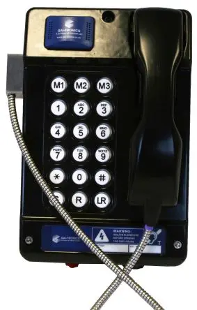 Produktfoto 1 von Gai-Tronics Auteldac 5 Schwarz Telefon Mit Leitung