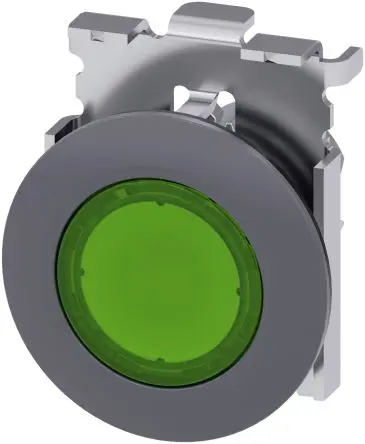 Produktfoto 1 von Siemens SIRIUS ACT Druckschalter Ø 30 mm, Grün Tastend Rund Rund Kunststoff, IP66