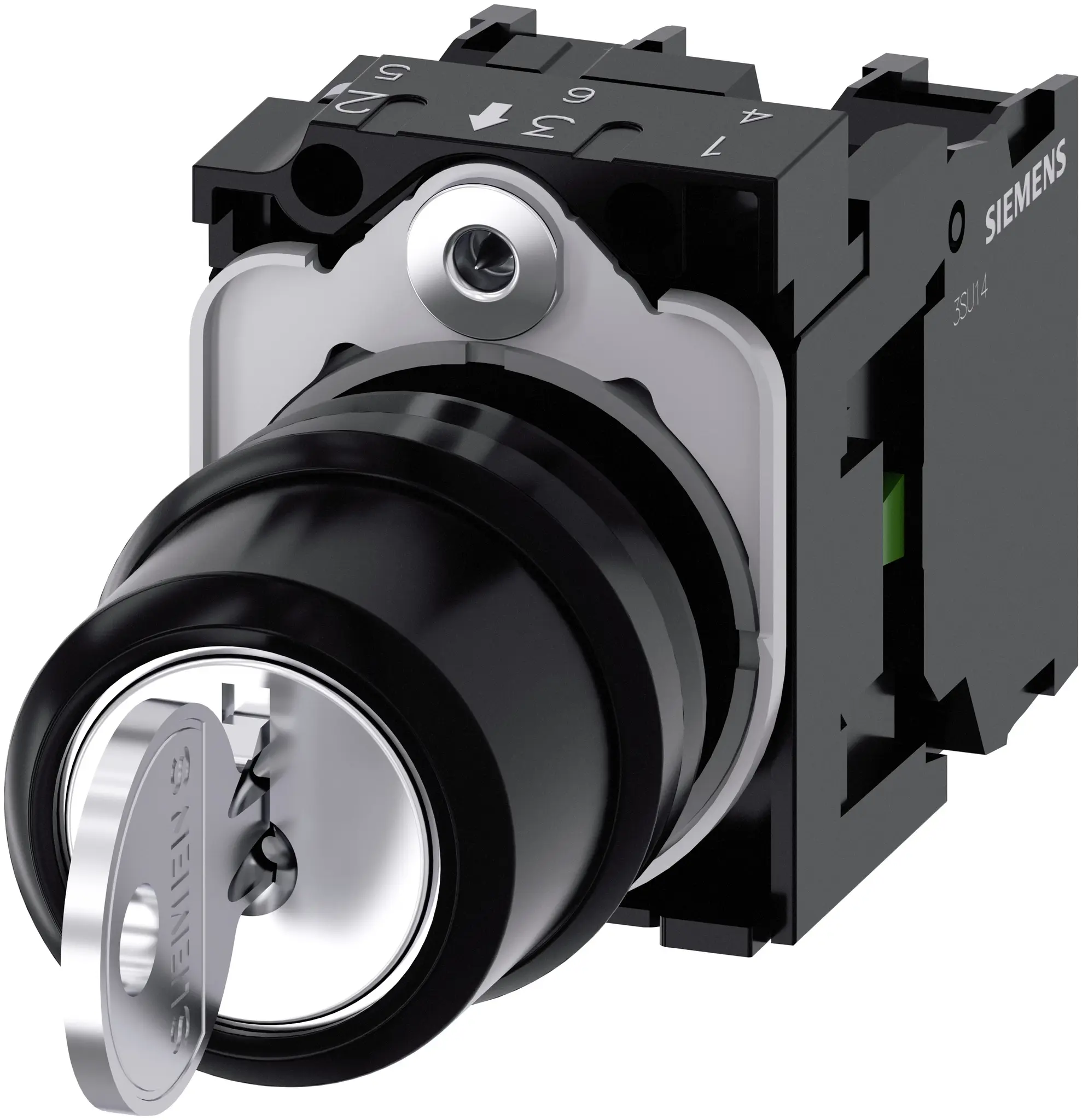 Produktfoto 1 von Siemens Schlüsselschalter Rastend 3-Positionen SPST IP66, IP67, IP69