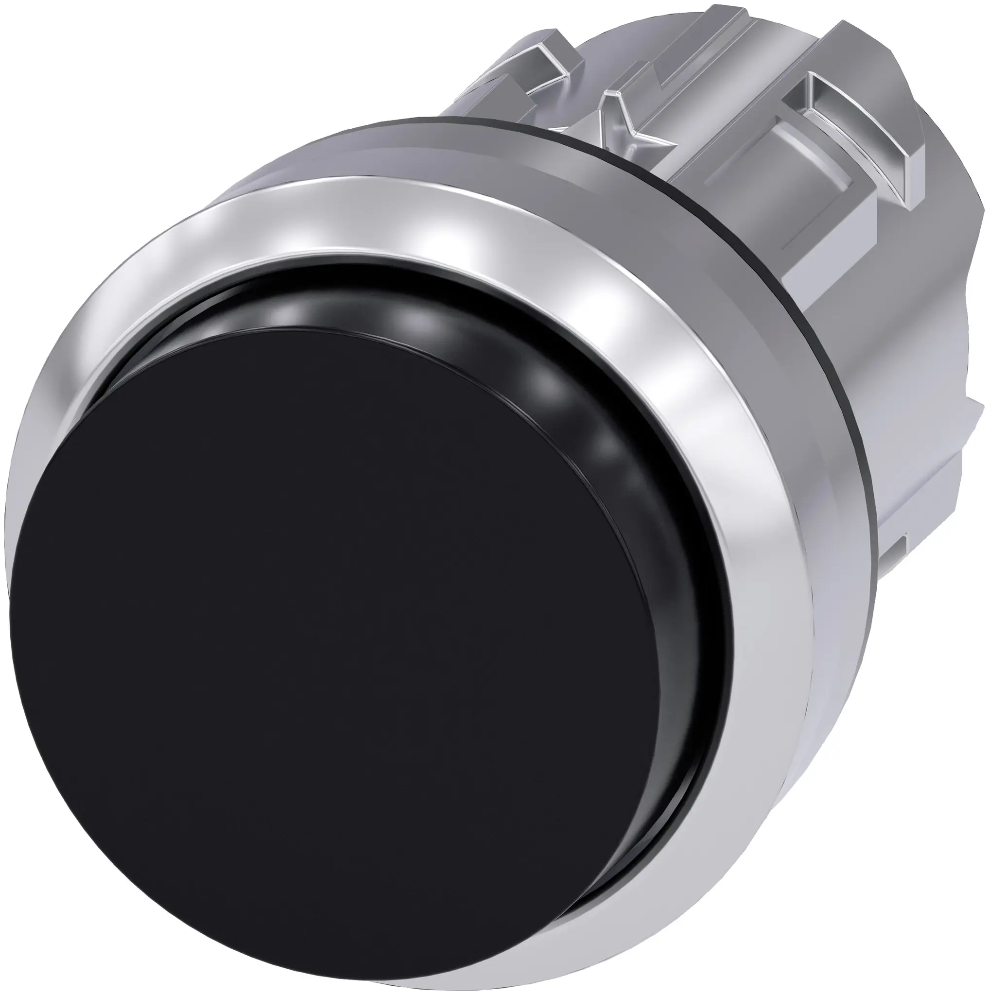 Produktfoto 1 von Siemens SIRIUS ACT Druckschalter Ø 22 mm, Schwarz Tastend Rund Rund Kunststoff, IP66