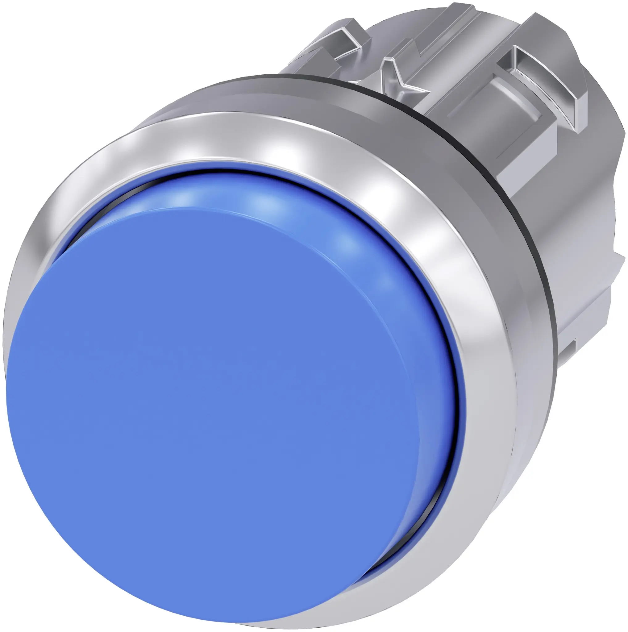 Produktfoto 1 von Siemens SIRIUS ACT Druckschalter Ø 22 mm, Blau Tastend Rund Rund Kunststoff, IP66