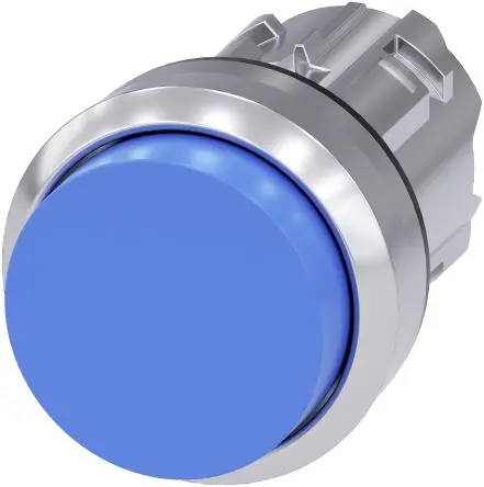 Produktfoto 1 von Siemens SIRIUS ACT Druckschalter Ø 22 mm, Blau Tastend Rund Rund Kunststoff, IP66