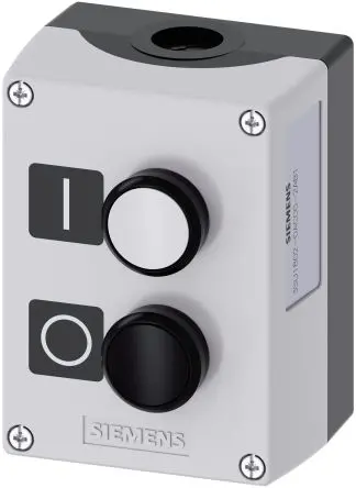 Produktfoto 1 von Siemens SIRIUS ACT 3SU18 Drucktaster-Steuerstation 1-poliger Umschalter Schwarz, Weiß Kunststoff, IP69, IP67, IP66