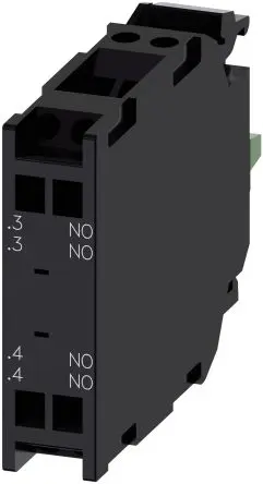 Produktfoto 1 von Siemens SIRIUS ACT 3SU14 Kontaktblock 2 Schließer 500V ac/dc Federbelastet