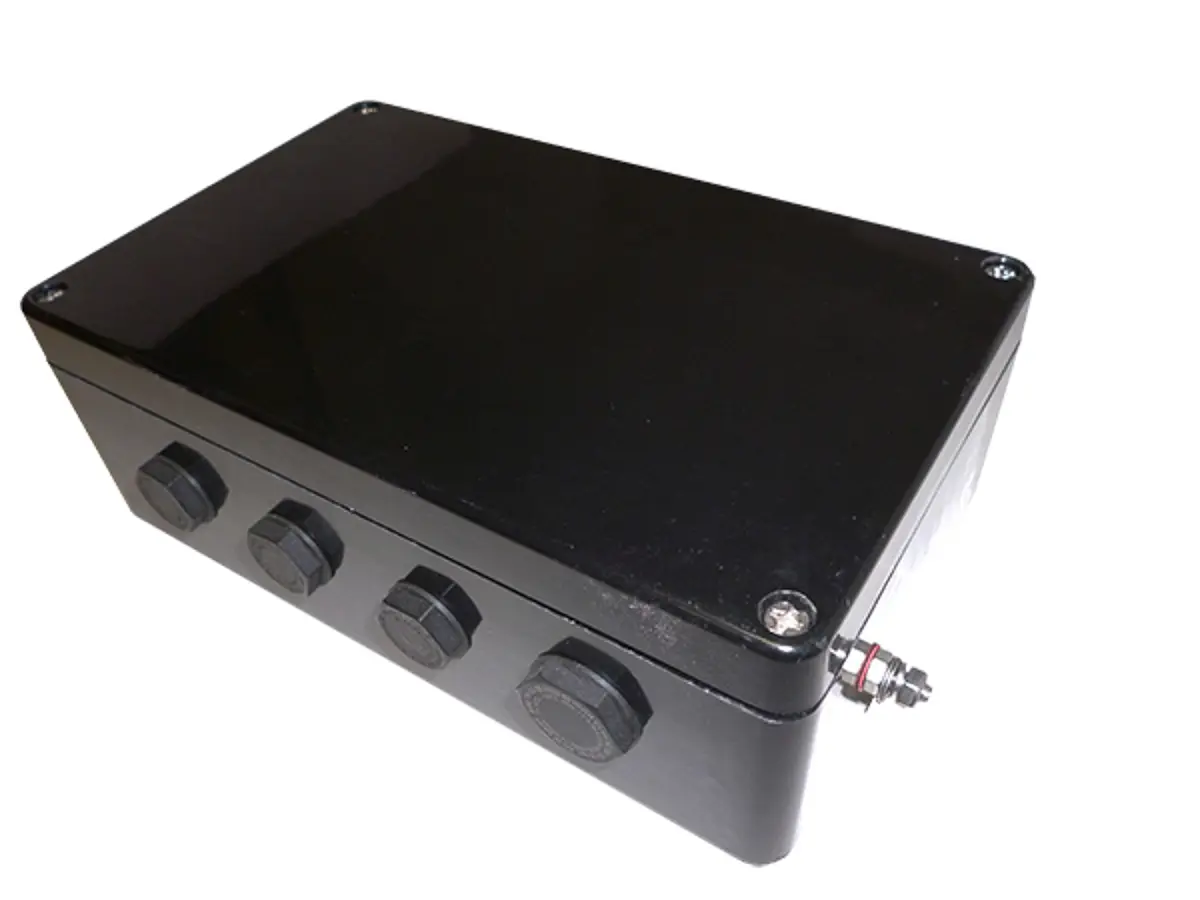Produktfoto 1 von CE-TEK CEP-PA GF Polyester Abzweigdose Schwarz IP66 Ex e, ATEX, ExVeritas 18 ATEX 0320U, Ex tb Breite 90 mm Höhe 260 mm