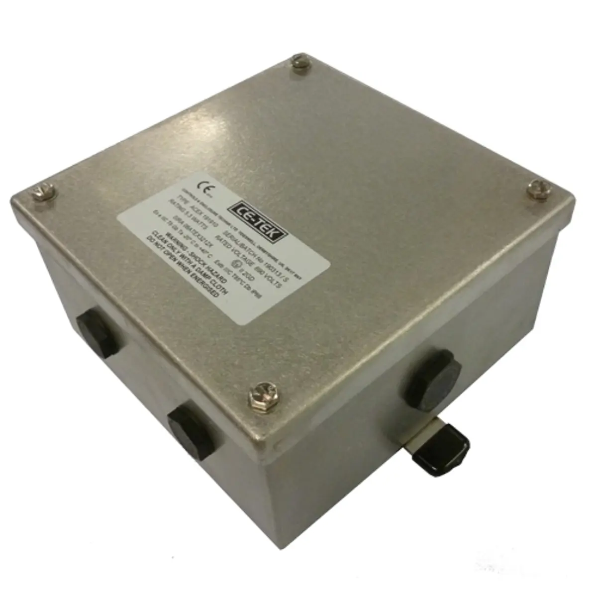 Produktfoto 1 von CE-TEK ACEX Edelstahl 316L Abzweigdose IP66 14 ATEX, SIRA 04 ATEX 2301 X Breite 100 mm Höhe 80 mm Länge 190 mm