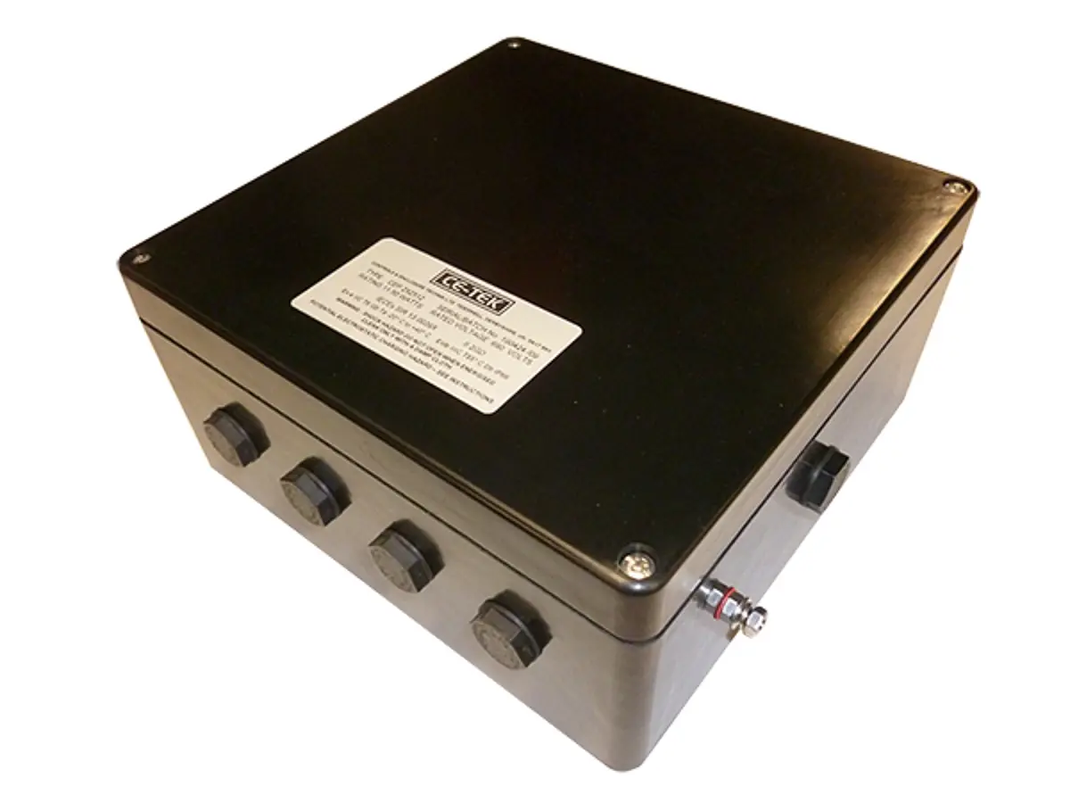 Produktfoto 1 von CE-TEK CEP-PA GF Polyester Abzweigdose Schwarz IP66 IECEx Breite 120 mm Höhe 255 mm Länge 250 mm