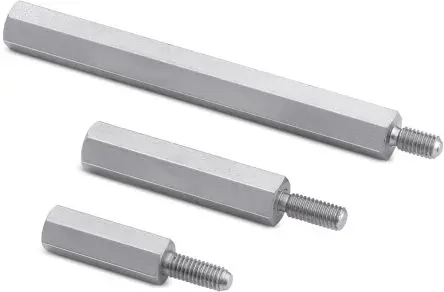 Produktfoto 1 von Wurth Elektronik Abstandhalter, Länge 6 mm, Gewindelänge 8 mm, Messing, Sechskant M4 M4, 7 mm 3 mm
