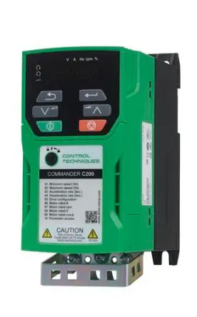 Produktfoto 1 von Control Techniques C200 1-Phasen Frequenzumrichter 0.25 kW 240V ac 1.7 A 550Hz