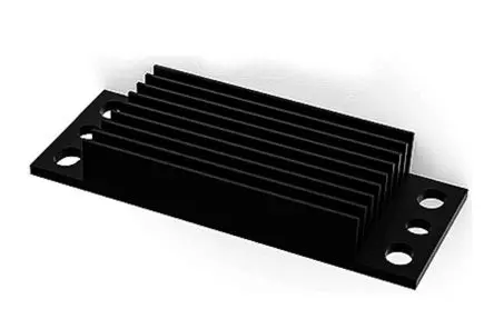 Produktfoto 1 von SPREADFAST HS Kühlkörper für 1/8 Brick DC/DC-Wandler, 58.4 mm x 22.9mm x 8.7 mm