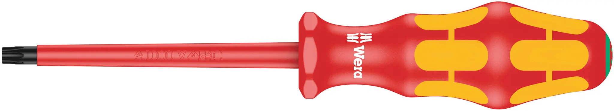 Produktfoto 1 von Wera VDE 1000V zugelassen T30 Isoliert, 205 mm / Klinge 100 mm