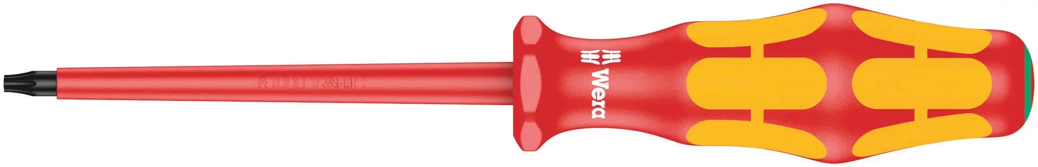 Produktfoto 1 von Wera VDE 1000V zugelassen T10 Isoliert, 161 mm / Klinge 80 mm