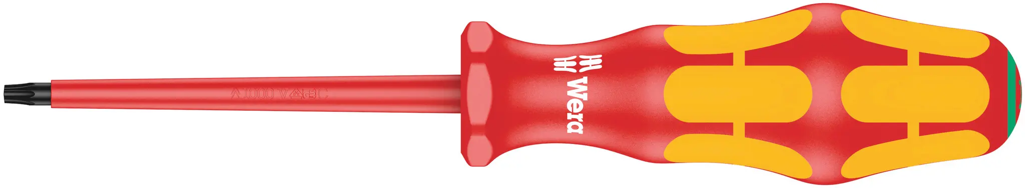 Produktfoto 1 von Wera VDE 1000V zugelassen T15 Isoliert, 178 mm / Klinge 80 mm