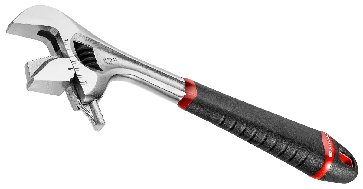 Produktfoto 1 von Facom Schraubenschlüssel Rollgabelschlüssel, Metall Griff, Backenweite 33 mm, / Länge 201 mm