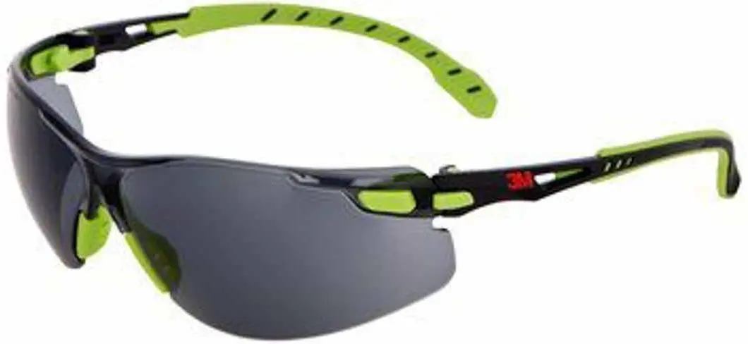 Produktfoto 1 von 3M Solus 1000 Sicherheitsbrille Linse Grau beschlagfrei, Kratzfest Blau, Schwarz, Grün Polycarbonat