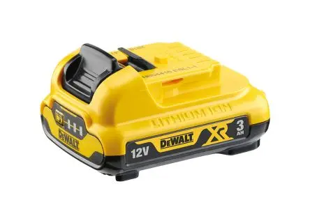 Produktfoto 1 von DeWALT Elektrowerkzeug Akku, 12V / 3 Ah XR- und XR-Tools Plus mit 10,8 V und XR-Ladegeräte mit 12 V, XR-Ladegeräte mit