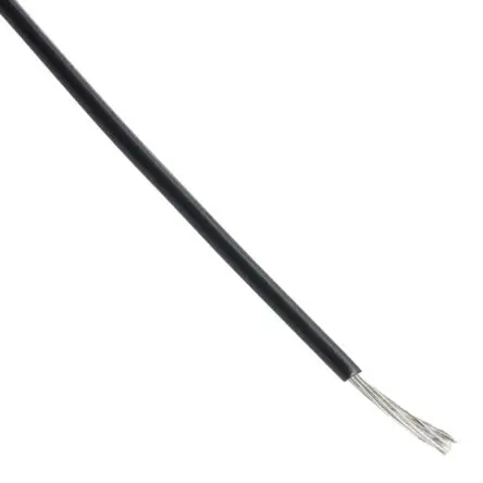Produktfoto 1 von Alpha Wire Hookup Wire PVC Schaltdraht, 24 AWG 30 m Schwarz Ø 1.12 mm 7 Litzen Polyvinylchlorid