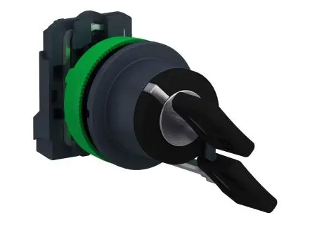 Produktfoto 1 von Schneider Electric Schlüsselschalter Federrückstellung 2-Positionen SPST 455 IP67, IP66, IP69, IP69K