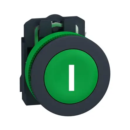 Produktfoto 1 von Schneider Electric XB5 Druckschalter Grün Federrückstellung Panel Ø 30 mm, SPST, IP69
