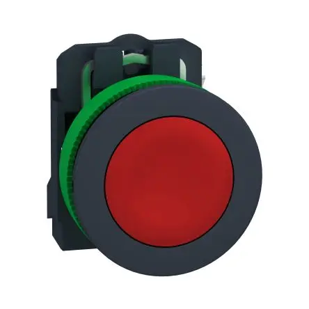 Produktfoto 1 von Schneider Electric XB5 Druckschalter Rot Federrückstellung Panel Ø 30 mm, SPST / 10A 600 V dc 240 V ac, IP69