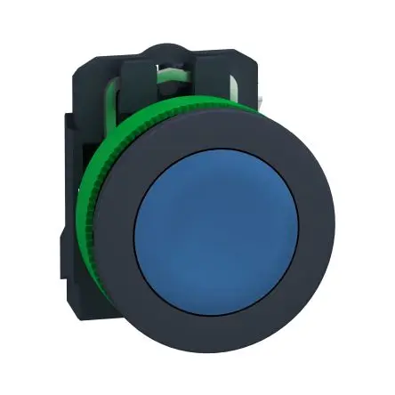 Schneider Electric XB5 Druckschalter Blau Federrückstellung Panel Ø 30 mm, SPST, IP69