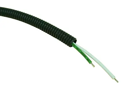 RS PRO Leerrohr PP, Ø 10mm nom. geschlitzt, Schwarz A ø 10.2mm I ø 7.4mm x 100m