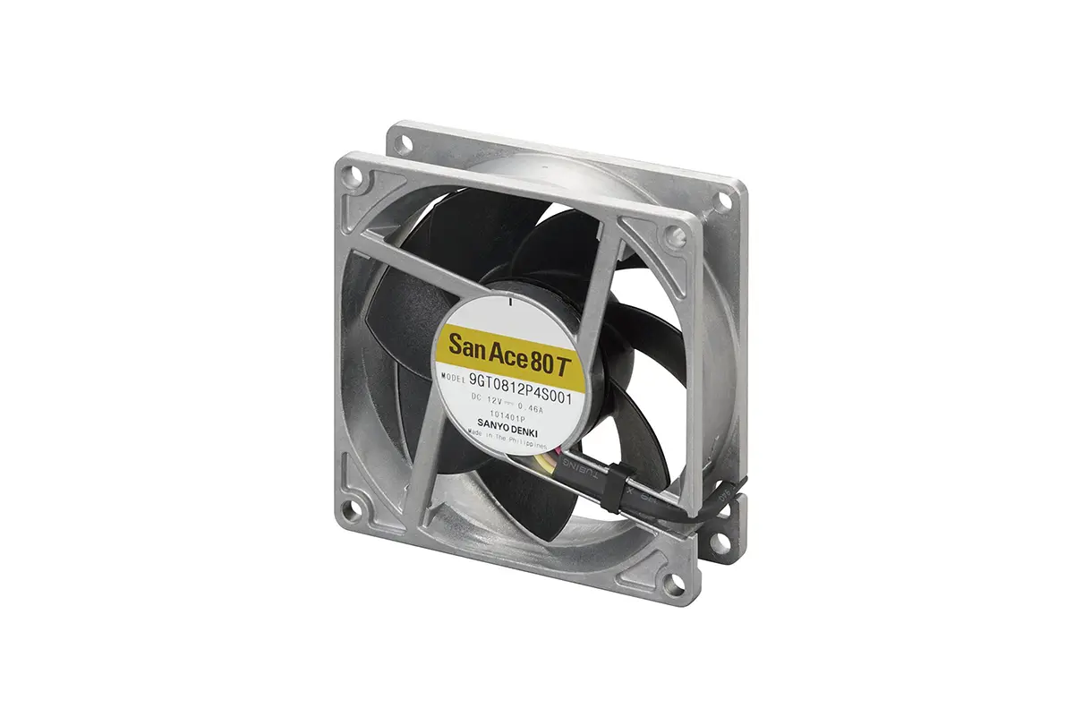 Produktfoto 1 von Sanyo Denki 9GT DC-Axiallüfter, Kugellager, 24 V dc / 5.28W, 80 x 80 x 25mm, 6700U/min, 1.86m³/min