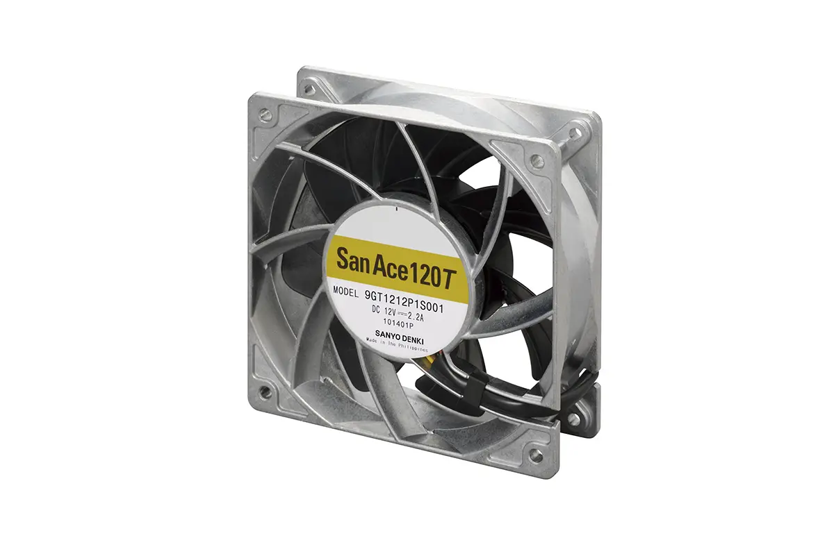 Produktfoto 1 von Sanyo Denki San Ace 9GT DC-Axiallüfter, Kugellager, 12 V dc / 26.4W, 120 x 120 x 38mm, 5600U/min, 6m³/min