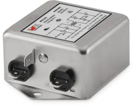 Wurth Elektronik WE-CLFS EMV-Filter, 250V, 14 A, Chassismontage, Faston, 1-phasig 369 μA / 50Hz, 60 Hz