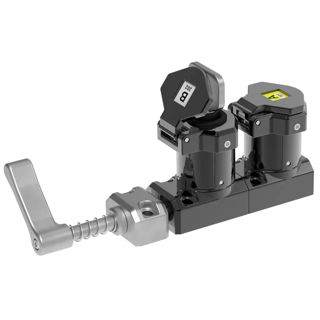 Produktfoto 1 von IDEM Nein M-HD Sicherheits-Verriegelungsschalter Mit Schlüssel Verriegelung Betätiger inklusive Metall