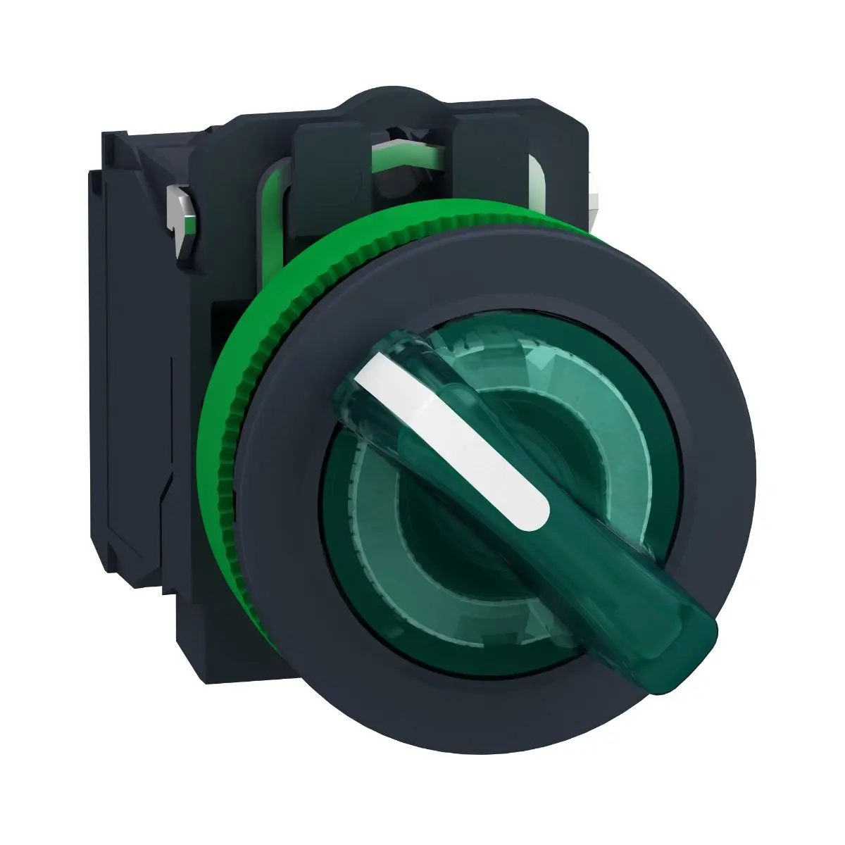 Produktfoto 1 von Schneider Electric XB5 Wahlschalter 2-Stufen IP40, 1-poliger Umschalter Wurfwinkel 90 °