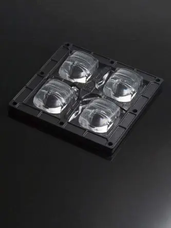 Produktfoto 1 von Ledil Strada LED Linse 4-LEDs aus Silikon Weitwinkel, Klar x 14.04 mm, für Parkraumbeleuchtung